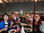 MSCA Representatives enjoy steak dinner with hosts