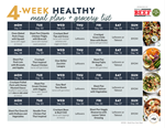 2022 4-week meal plan overview