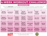 '22 NML 4-week workout plan