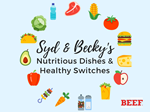 Syd and Becky's Nutritious Dishes and Healthy Switches Graphic